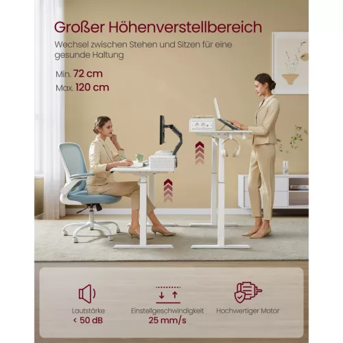 vasagle-masa-birou-inaltime-reglabila-electric-alb-nor-60-x-120-x-72120-cm