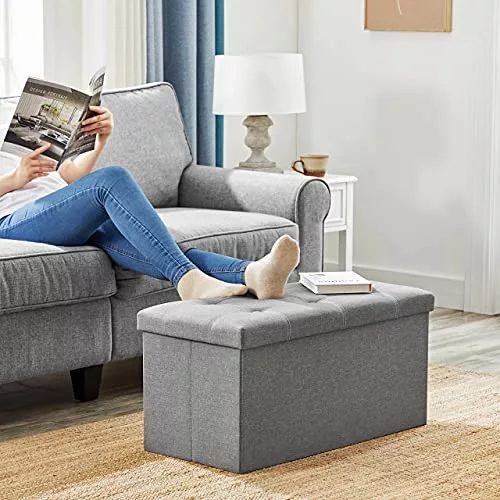 songmics-puf-pliabil-cu-spatiu-de-depozitare-din-panza-puf-gri-76x38x38cm