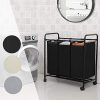 songmics-cos-de-rufe-textil-cu-3-saci-detasabile-3x44l-negru
