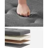 Puf pliabil cu spațiu de depozitare, suport pentru picioare, gri închis 110x38x40 cm