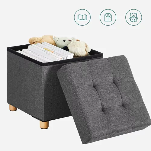 songmics-puf-pliabil-din-panza-gri-inchis-38x38x40cm