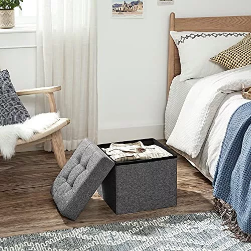 songmics-puf-pliabil-cu-spatiu-de-depozitare-din-panza-gri-inchis-38x38x38cm