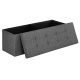 songmics-puf-pliabil-cu-spatiu-de-depozitare-din-panza-gri-inchis-110x38x38cm