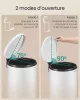 Coș de gunoi rotund, 20L, metal, pedală, cu găleată interioară detașabilă, alb