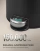 Coș de gunoi rotund 30L, pedală, oțel, închidere silențioasă, negru 29.5 x 37.1 x