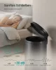 Coș de gunoi rotund 30L, pedală, oțel, închidere silențioasă, negru 29.5 x 37.1 x