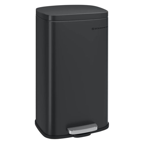 songmics-cos-de-gunoi-30l-pedala-capac-cu-inchidere-amortizata-negru-35x24x63cm