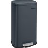 songmics-cos-de-gunoi-30l-pedala-capac-cu-inchidere-amortizata-gri-fum-35x24x63cm