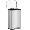 songmics-cos-de-gunoi-50l-pedala-capac-cu-inchidere-amortizata-gri-fum-42x37x65cm