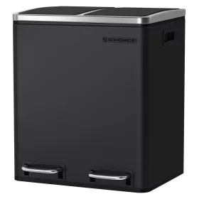 songmics-cos-de-gunoi-selectiv-2-x-15l-pedala-otel-cerneala-neagra