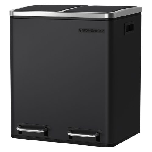 songmics-cos-de-gunoi-selectiv-2-x-15l-pedala-otel-cerneala-neagra