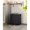 songmics-cos-de-gunoi-selectiv-2-x-15l-pedala-otel-cerneala-neagra