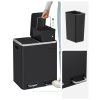 songmics-cos-de-gunoi-selectiv-2-x-15l-pedala-otel-cerneala-neagra