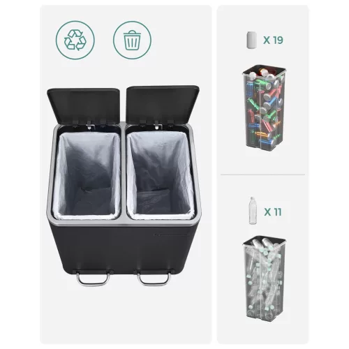 songmics-cos-de-gunoi-selectiv-2-x-15l-pedala-otel-cerneala-neagra