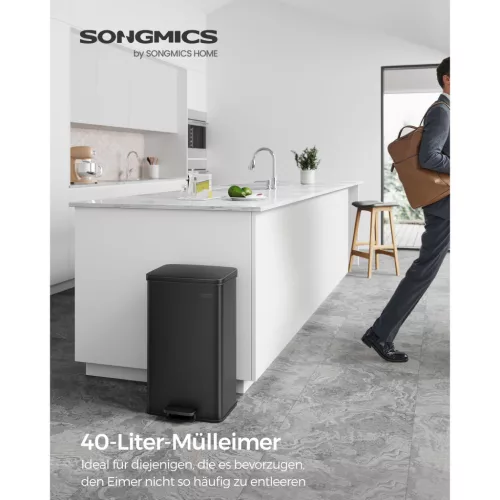 songmics-cos-de-gunoi-cu-pedala-40l-negru-cu-15-saci-de-gunoi