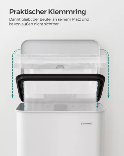 songmics-cos-de-gunoi-cu-pedala-40l-alb-cu-15-saci-de-gunoi