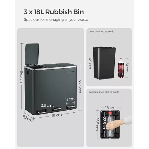 songmics-cos-de-gunoi-selectiv-3x18l-gri-inchis