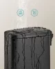Coș de gunoi pentru baie, 5L, cu capac, pedală, oțel, negru 25x25x30cm