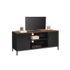 songmics-dulap-tv-cu-2-usi-rafturi-maro-rustic-si-negru-120x40x55cm
