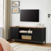 songmics-dulap-tv-cu-2-usi-rafturi-maro-rustic-si-negru-120x40x55cm