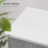 Dulap de depozitare cu 8 sertare din textil, dulap, gri deschis și alb 80x30x81cm