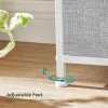 Dulap de depozitare cu 8 sertare din textil, dulap, gri deschis și alb 80x30x81cm