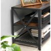 vasagle-suport-tv-cu-rafturi-maro-rustic-140x39x52cm