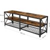 vasagle-suport-tv-cu-rafturi-maro-rustic-160x39x52cm