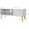 vasagle-dulap-tv-cu-usa-si-rafturi-alb-110x40x49cm