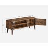 vasagle-dulap-tv-cu-usa-si-rafturi-maro-rustic-120x40x49cm