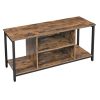 vasagle-suport-tv-rafturi-deschise-maro-rustic-si-negru-110x40x50cm