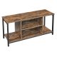 vasagle-suport-tv-rafturi-deschise-maro-rustic-si-negru-110x40x50cm