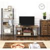 vasagle-suport-tv-rafturi-deschise-maro-rustic-si-negru-110x40x50cm