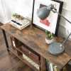 vasagle-suport-tv-rafturi-deschise-maro-rustic-si-negru-110x40x50cm