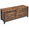 vasagle-dulap-tv-cu-doua-usi-glisante-maro-rustic-110x40x45cm