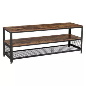 vasagle-suport-tv-cu-rafturi-maro-rustic-140x40x52cm