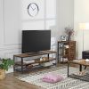 vasagle-suport-tv-cu-rafturi-maro-rustic-140x40x52cm