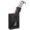 songmics-suport-umbrela-model-patrat-cu-carlige-negru-28x12x41cm