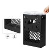 songmics-suport-umbrela-model-patrat-cu-carlige-negru-28x12x41cm