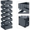 songmics-suport-umbrela-patrat-cu-carlige-gri-antracit-15x15x49cm