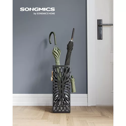 songmics-suport-umbrela-model-patrat-cu-carlige-negru-15x15x41cm