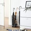songmics-suport-umbrela-model-patrat-cu-carlige-negru-15x15x49cm