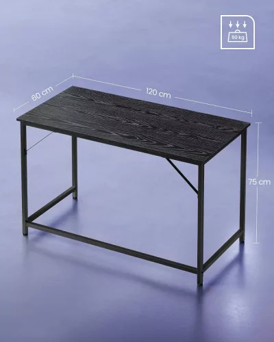vasagle-birou-negru-60-x-120-x-75-cm