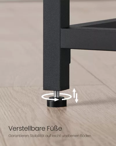 vasagle-birou-negru-100x50x75cm