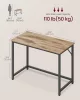 Birou, masă de calculator, maro rustic 100x50x76cm