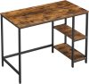 vasagle-birou-cu-rafturi-maro-rustic-100x50x75cm