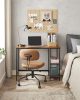 vasagle-birou-cu-rafturi-maro-rustic-100x50x75cm