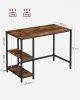 vasagle-birou-cu-rafturi-maro-rustic-100x50x75cm