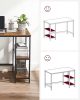 vasagle-birou-cu-rafturi-maro-rustic-100x50x75cm