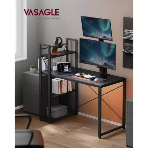 vasagle-birou-cu-rafturi-negru-abanos-120x119x60cm